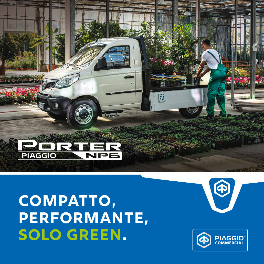 Il Nuovo Piaggio Porter NP6  con allestimento Giardinaggio, fornito da Peduzzi srl a Como